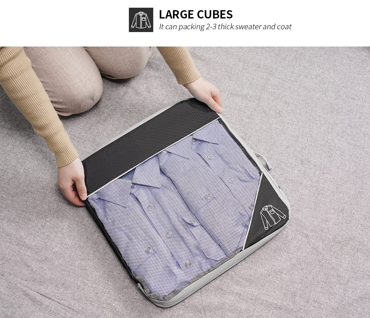 Juego de cubos de embalaje de 3 piezas