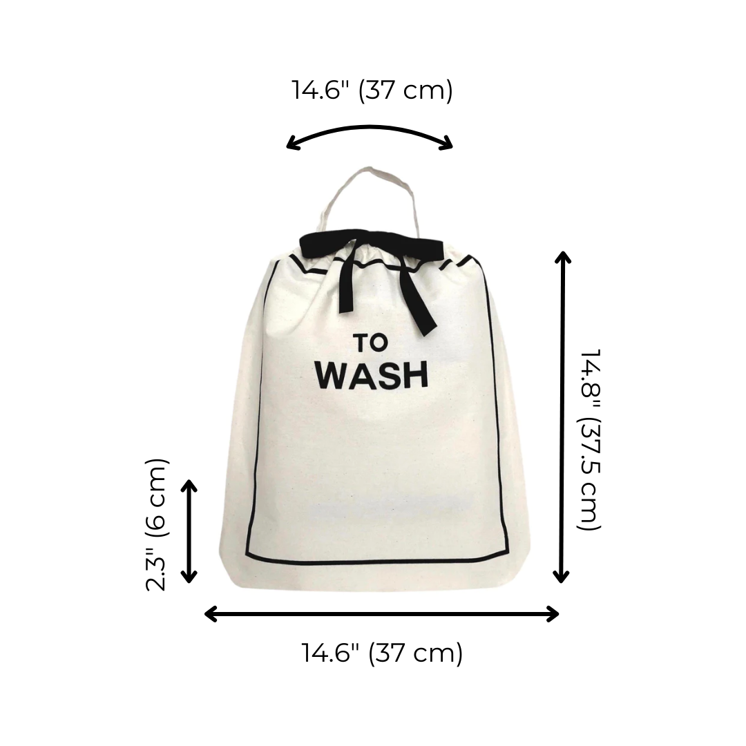 To Wash Laundry Bag – Cream