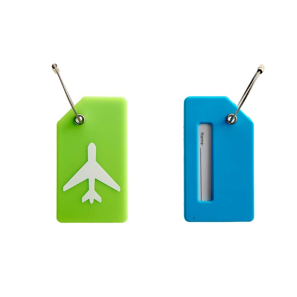 Luggage Tags - Silicone - Airplane - 2 pack by Talus