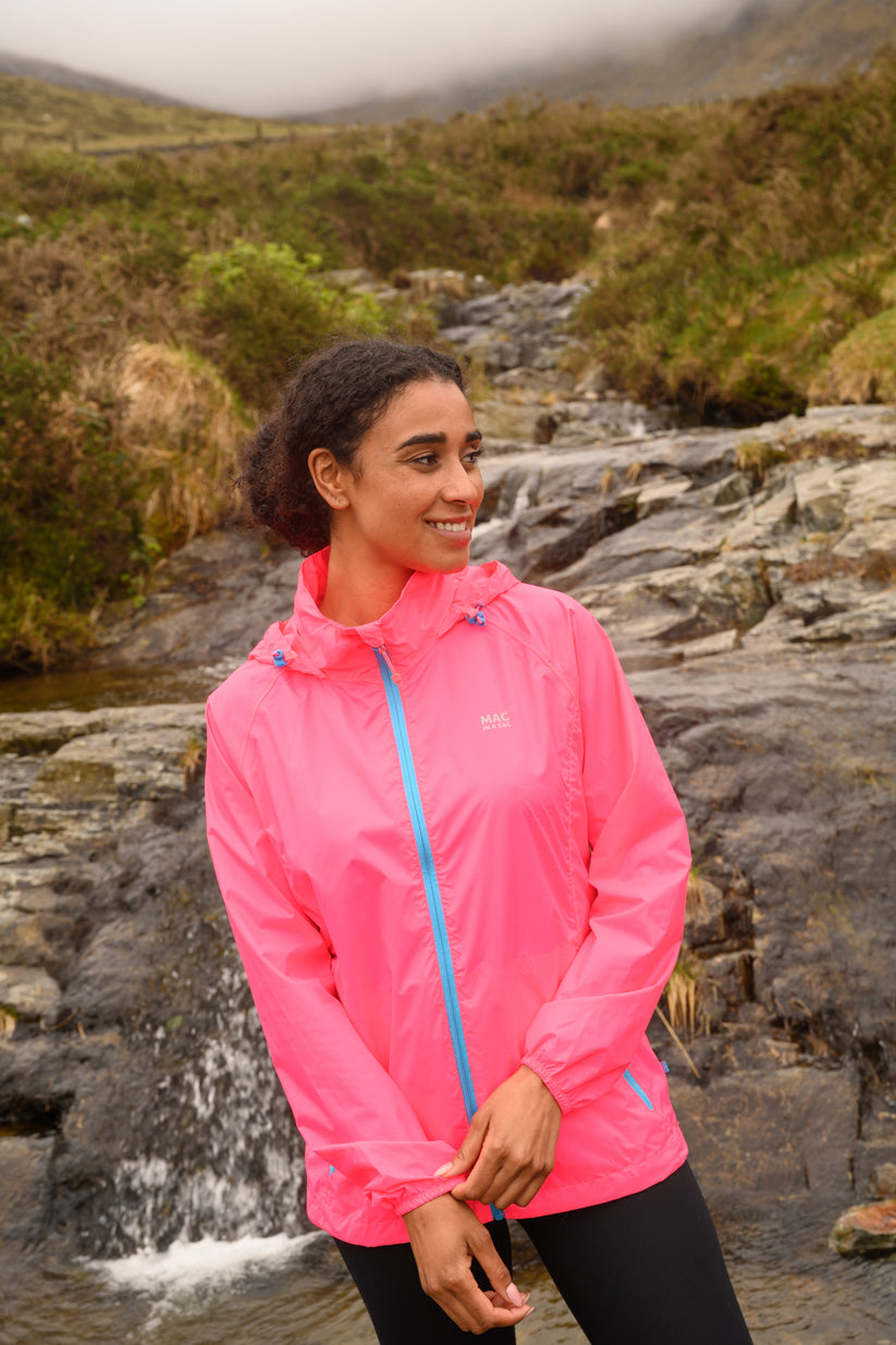 Neon Pink Mac-In-A -Sac Origin II Rain Coat