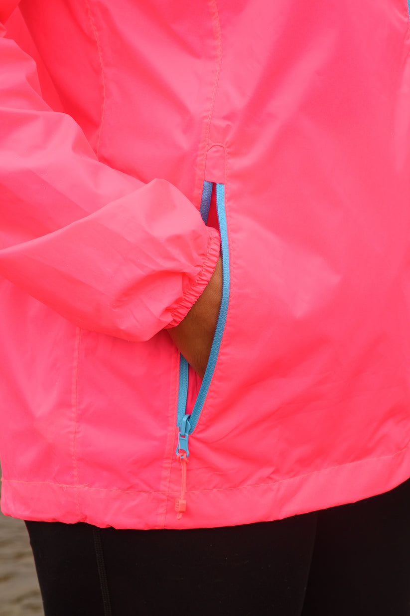 Neon Pink Mac-In-A -Sac Origin II Rain Coat