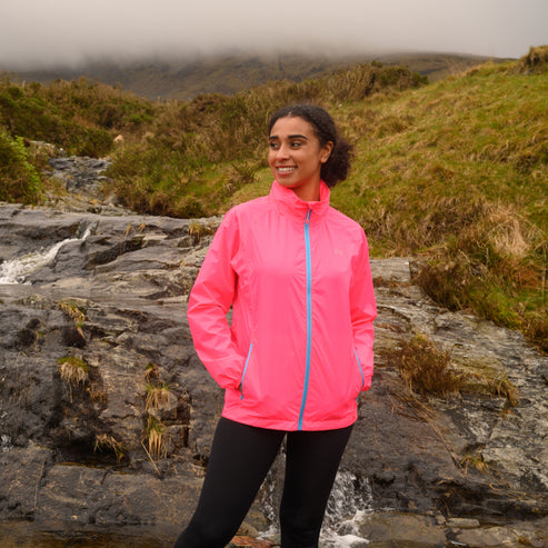 Neon Pink Mac-In-A -Sac Origin II Rain Coat