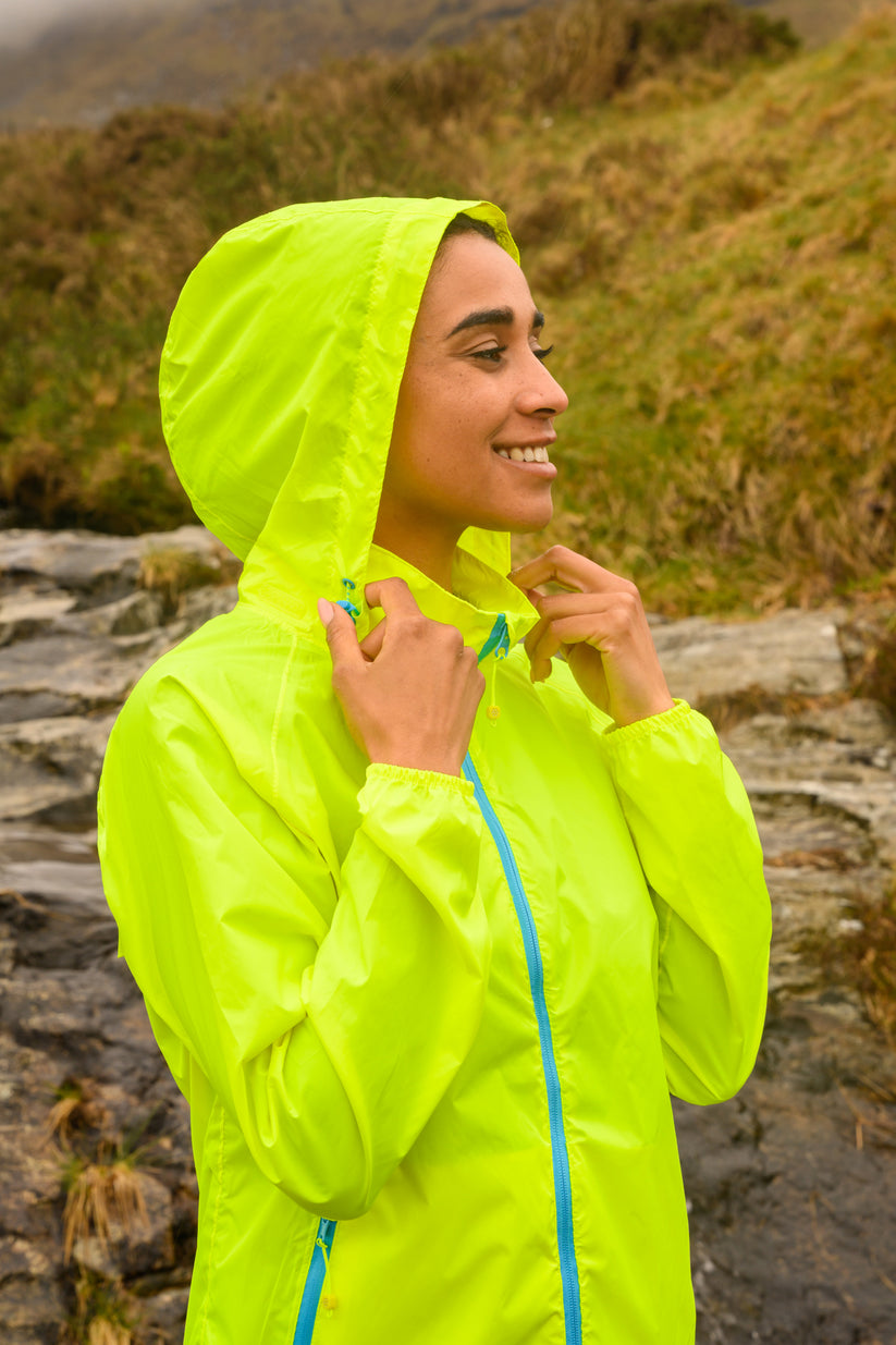 Neon Yellow Mac-In-A -Sac Origin II Rain Coat
