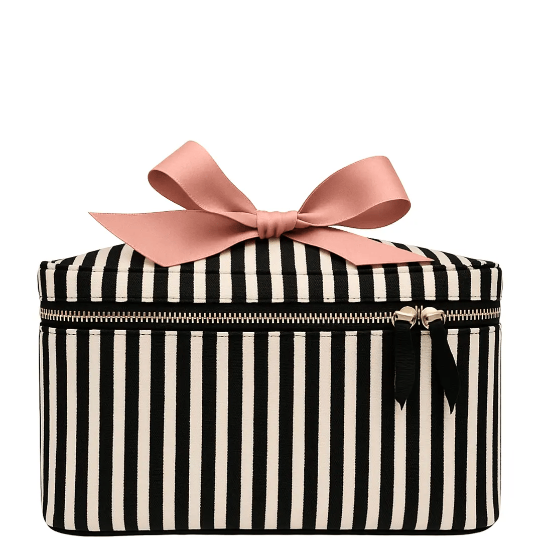 Medium Box Makeup & Toiletry, Striped