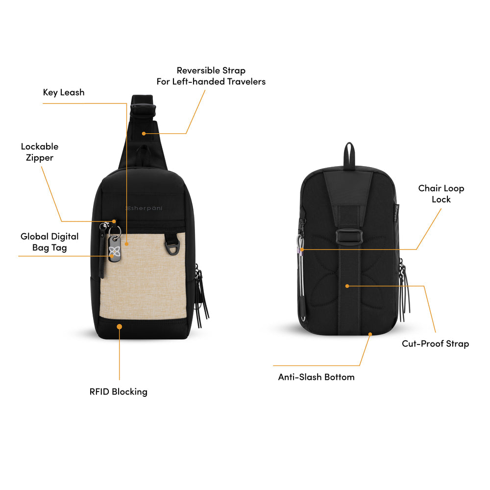 Metro AT Convertible Anti-Theft Travel Sling, by Sherpani