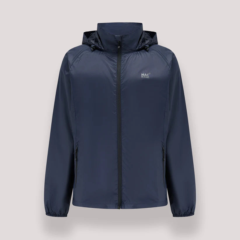 Navy Blue Mac-In-A -Sac Origin II Rain Coat