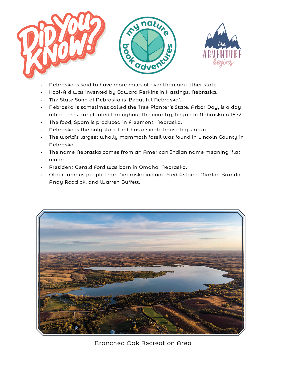 Nebraska State Parks - Adventure Planning Journal