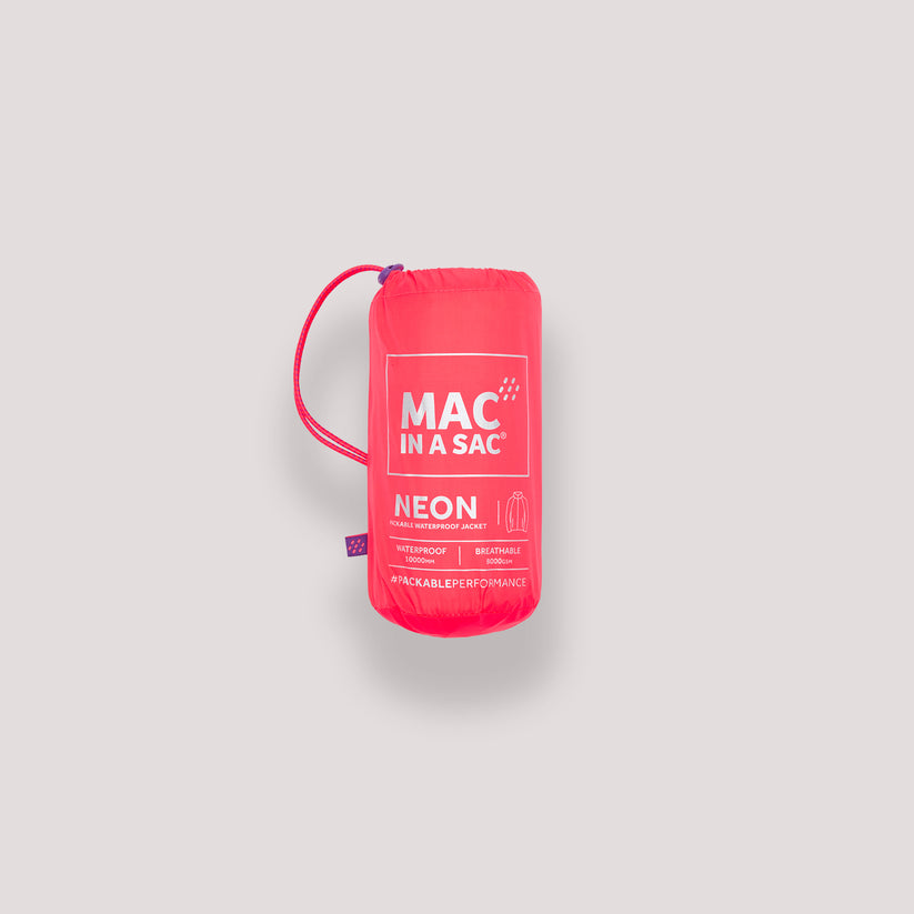 Neon Watermelon Mac-In-A -Sac Origin II Rain Coat