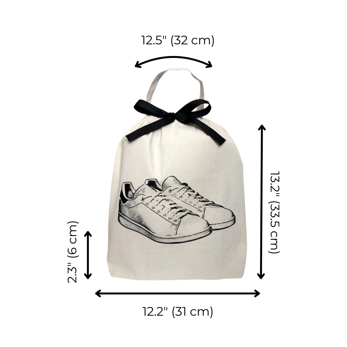 Shoe Bags Set, 3-pack Cream