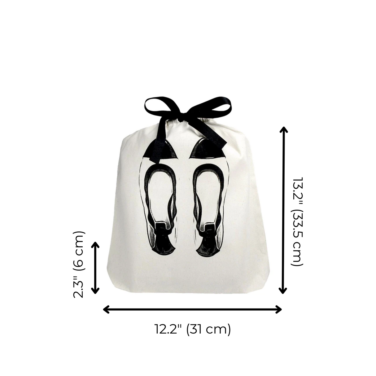 Shoe Bags Set, 3-pack Cream