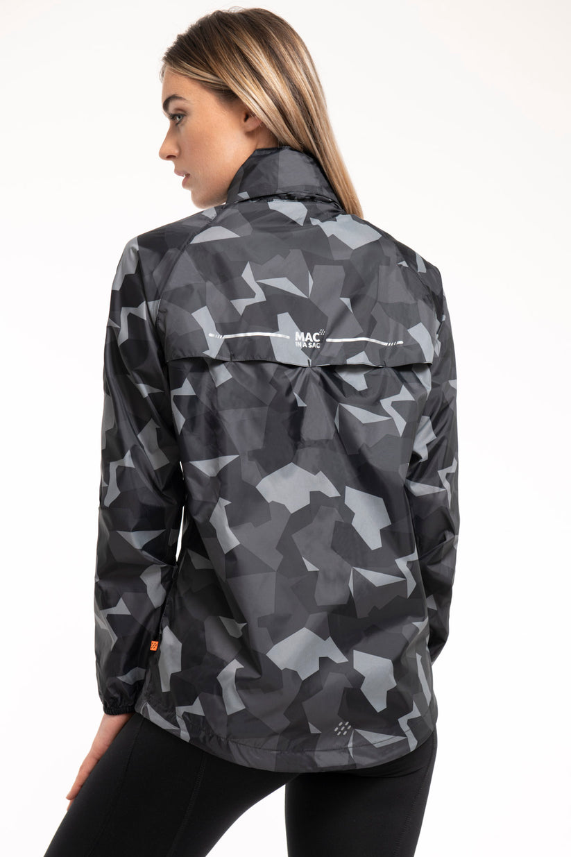 Black Camo Mac-In-A -Sac Origin II Rain Coat