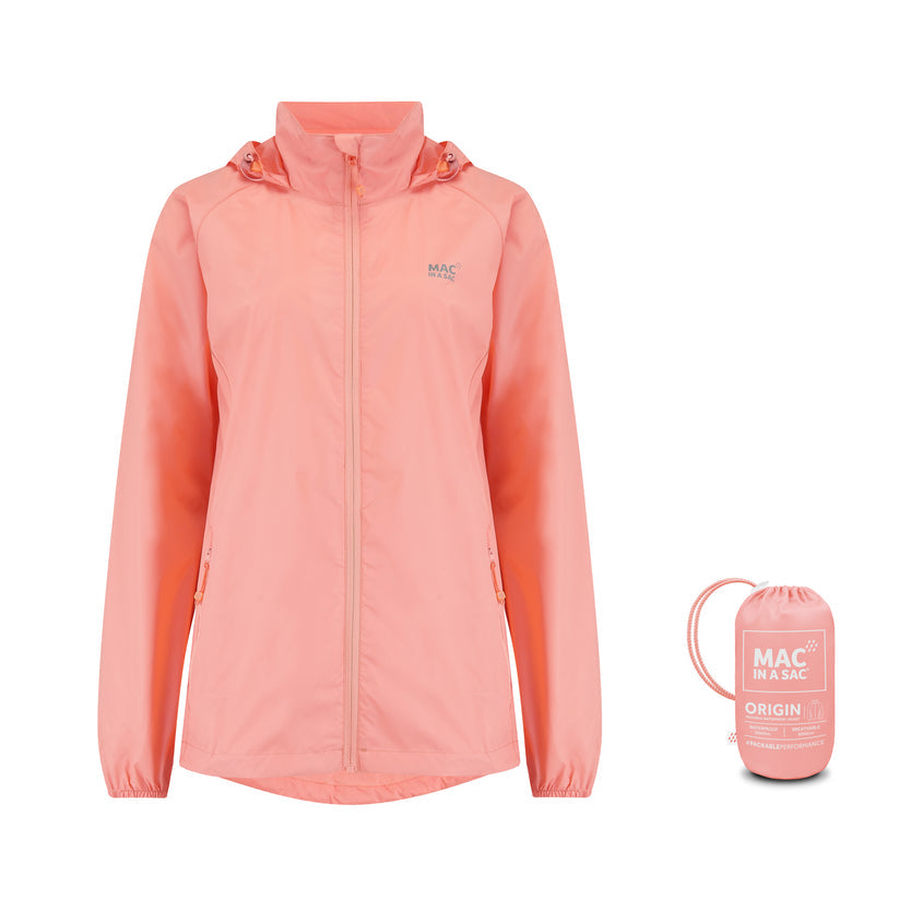 Soft Coral Mac-In-A -Sac Origin II Rain Coat