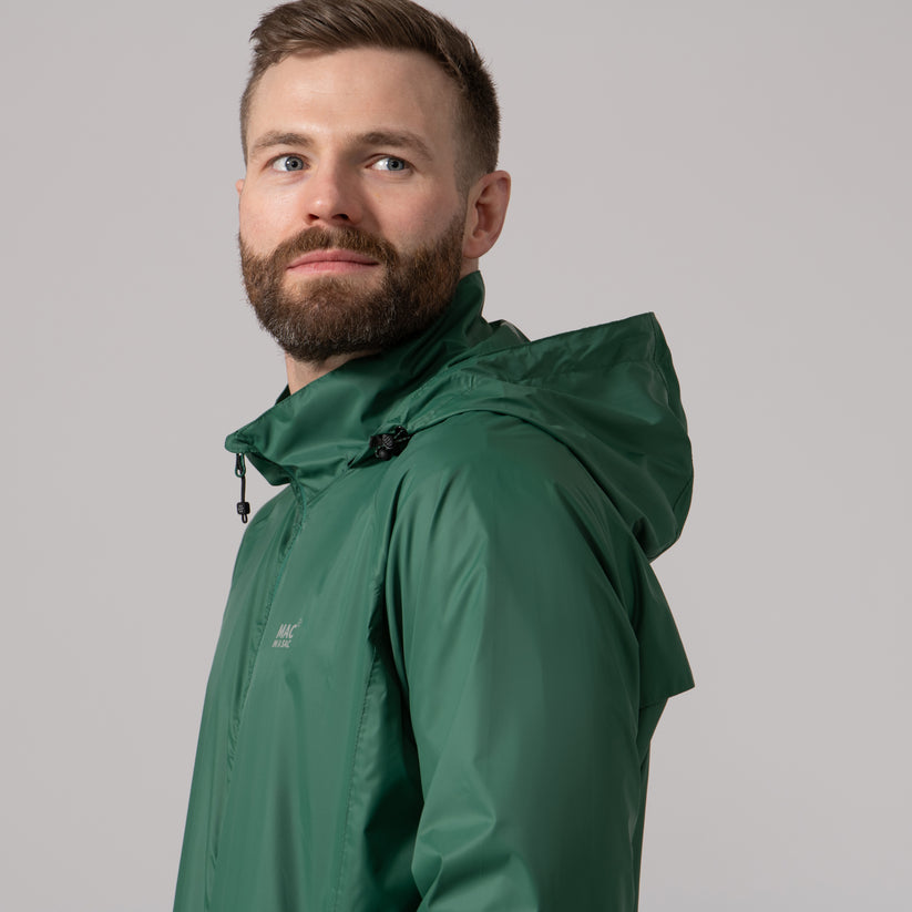 Forest Green Mac-In-A -Sac Origin II Rain Coat
