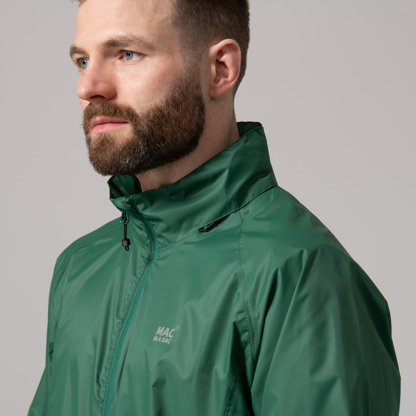 Forest Green Mac-In-A -Sac Origin II Rain Coat