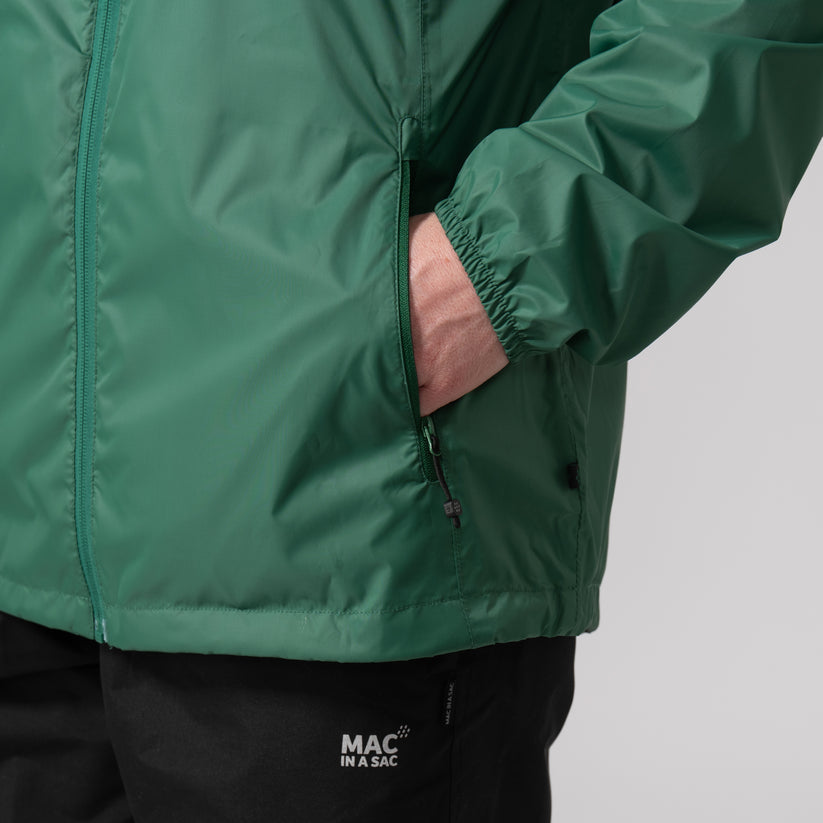 Forest Green Mac-In-A -Sac Origin II Rain Coat