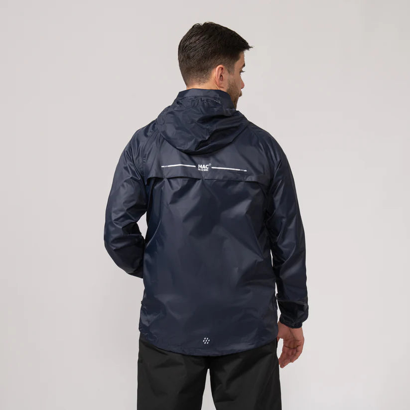Navy Blue Mac-In-A -Sac Origin II Rain Coat