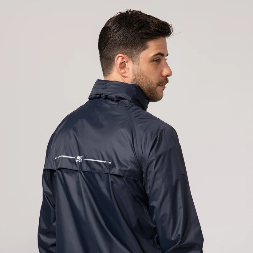 Navy Blue Mac-In-A -Sac Origin II Rain Coat