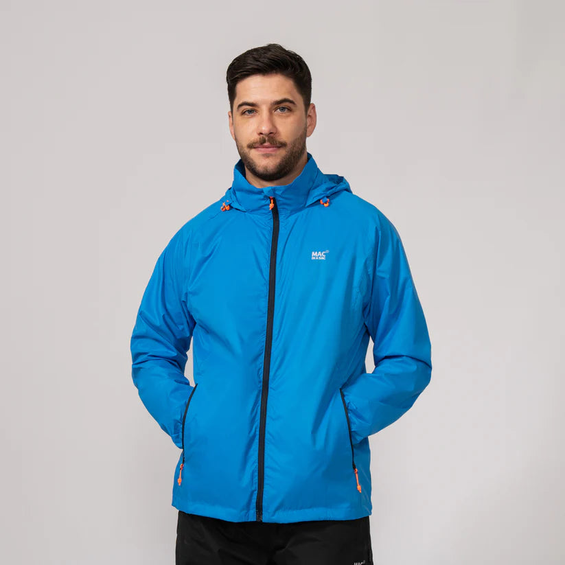 Ocean Blue Mac-In-A -Sac Origin II Rain Coat
