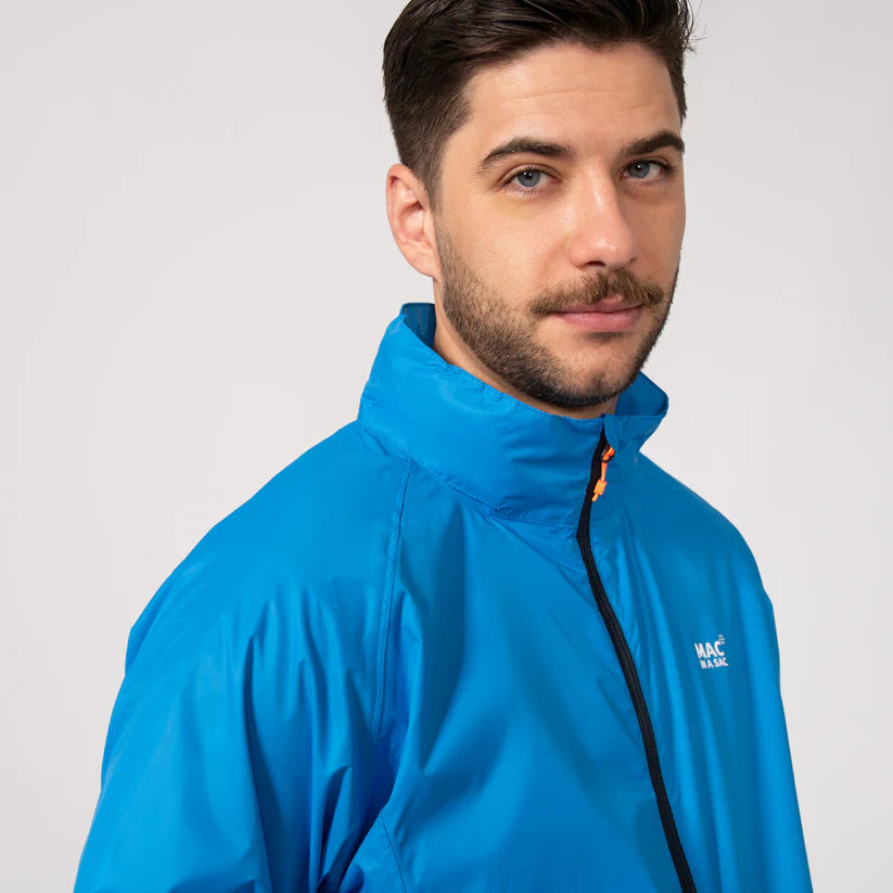 Ocean Blue Mac-In-A -Sac Origin II Rain Coat
