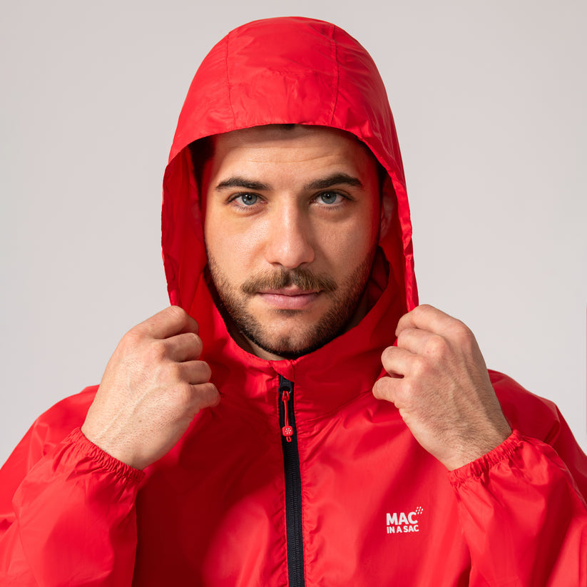 Red Mac-In-A -Sac Origin II Rain Coat