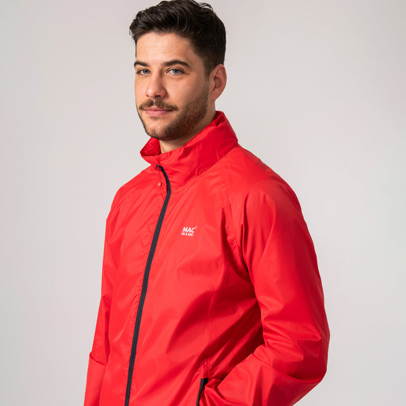 Red Mac-In-A -Sac Origin II Rain Coat