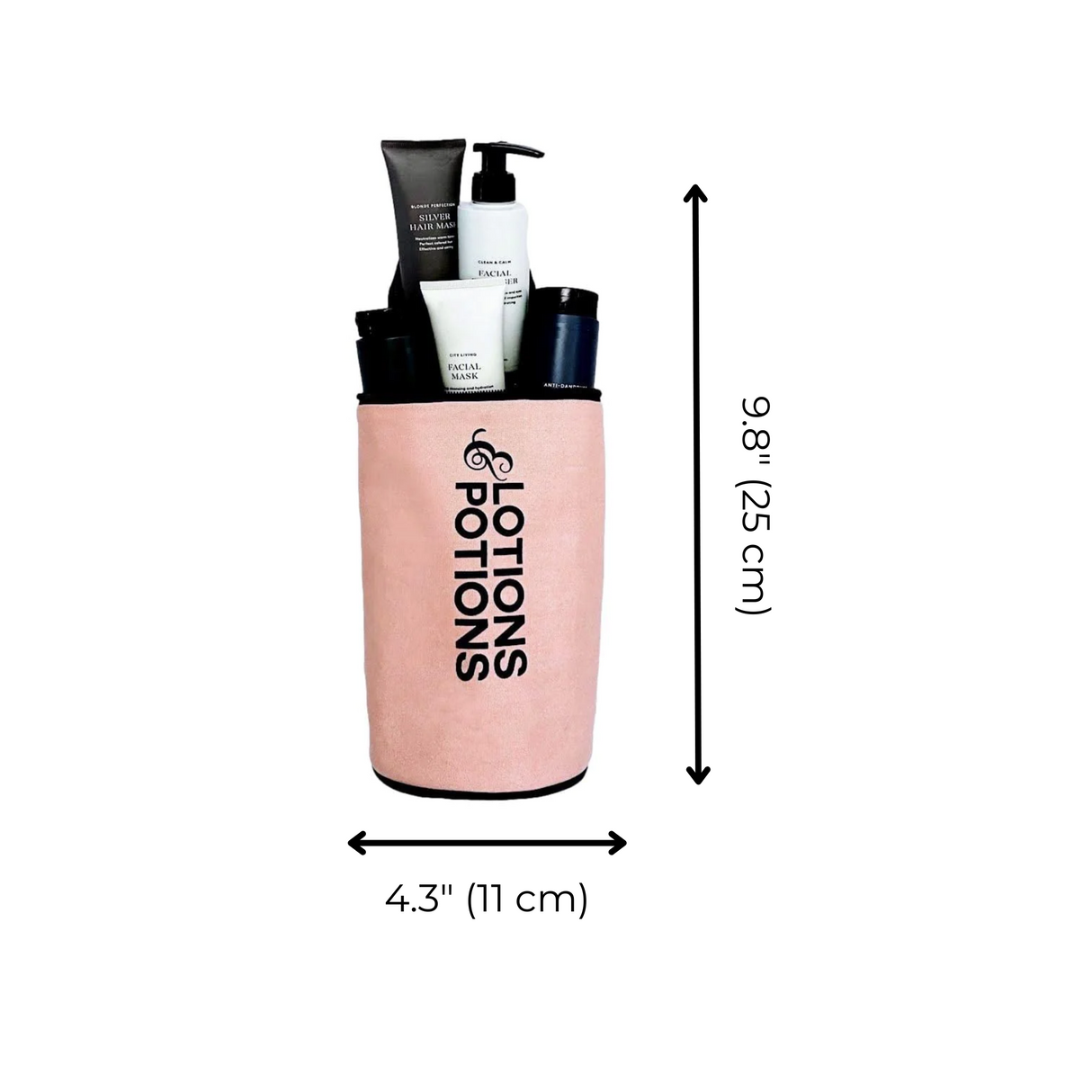 Lotions & Potions, Liquid Travel Case – Pink/Blush