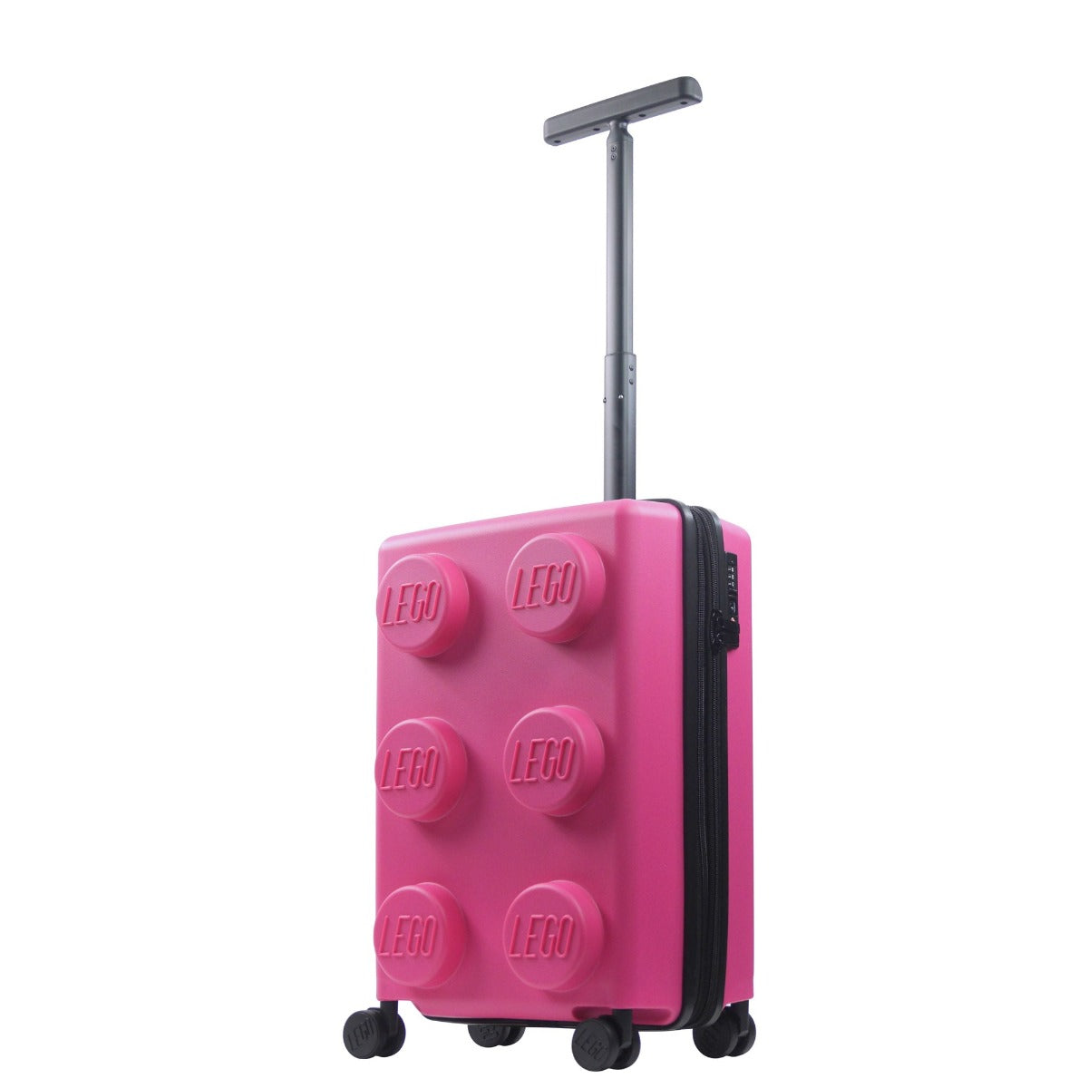 Equipaje de mano expandible de 22" en color rosa fuerte LEGO® Signature Brick