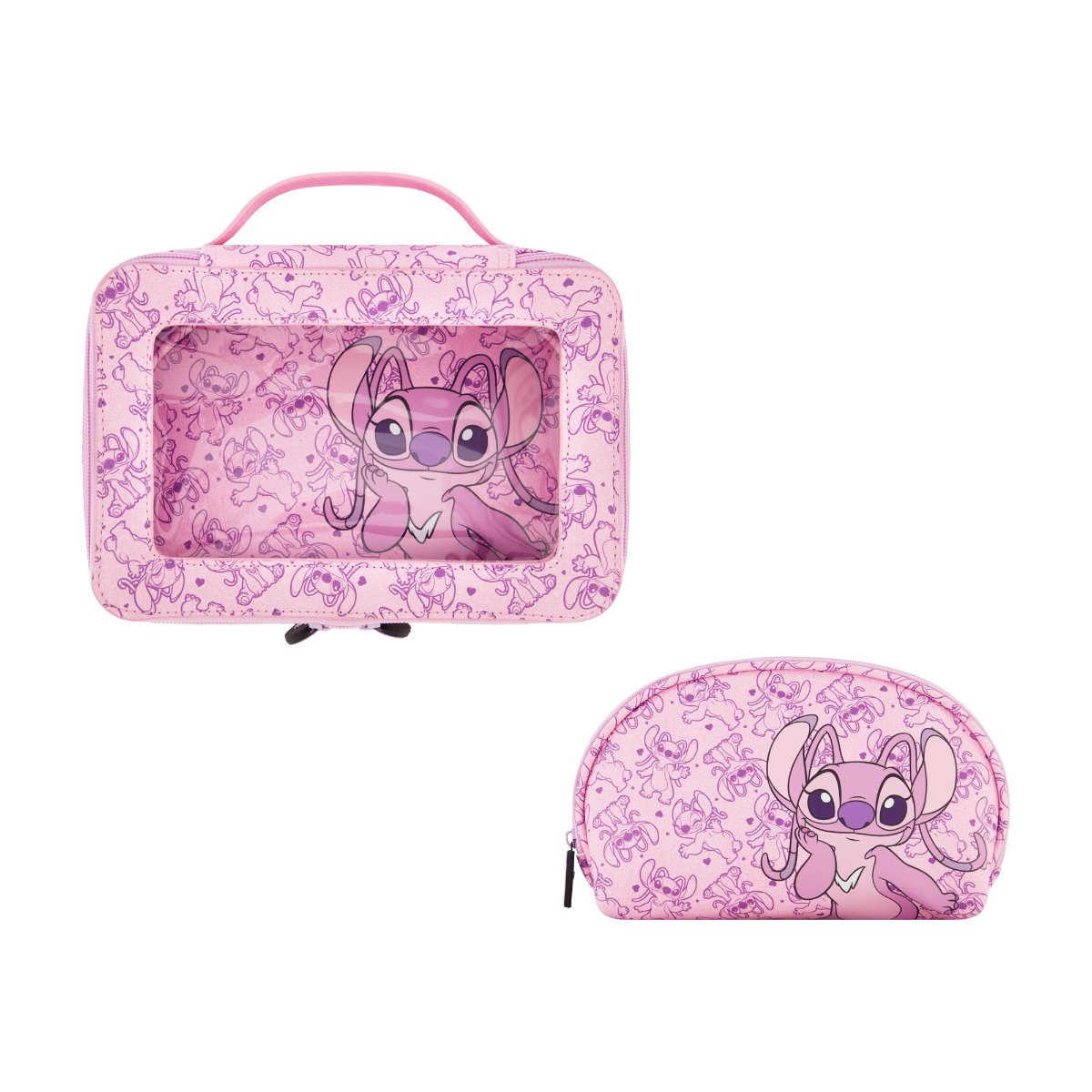 Disney Lilo & Stitch Angel 2-Piece Travel Cosmetic Case Set