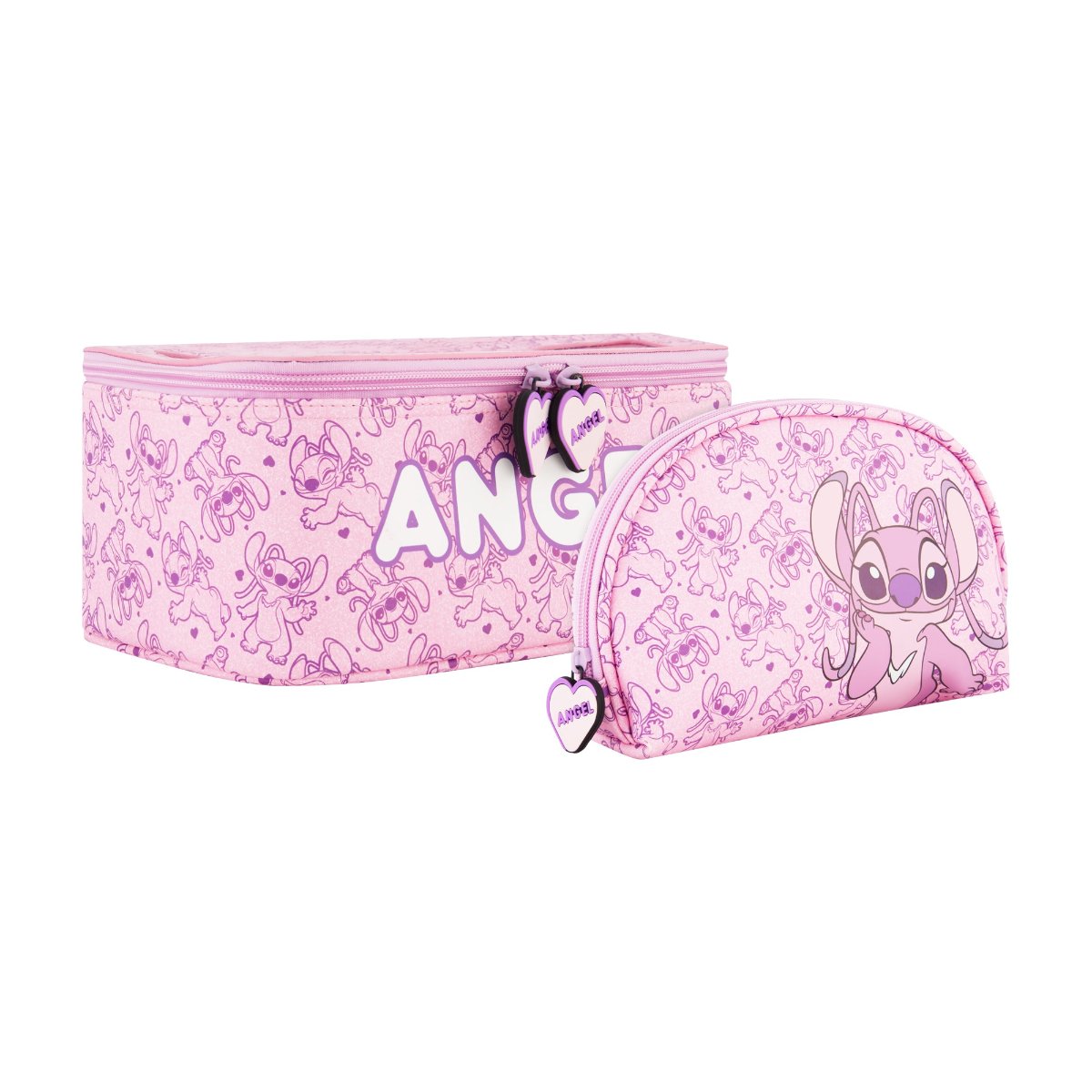 Disney Lilo & Stitch Angel 2-Piece Travel Cosmetic Case Set