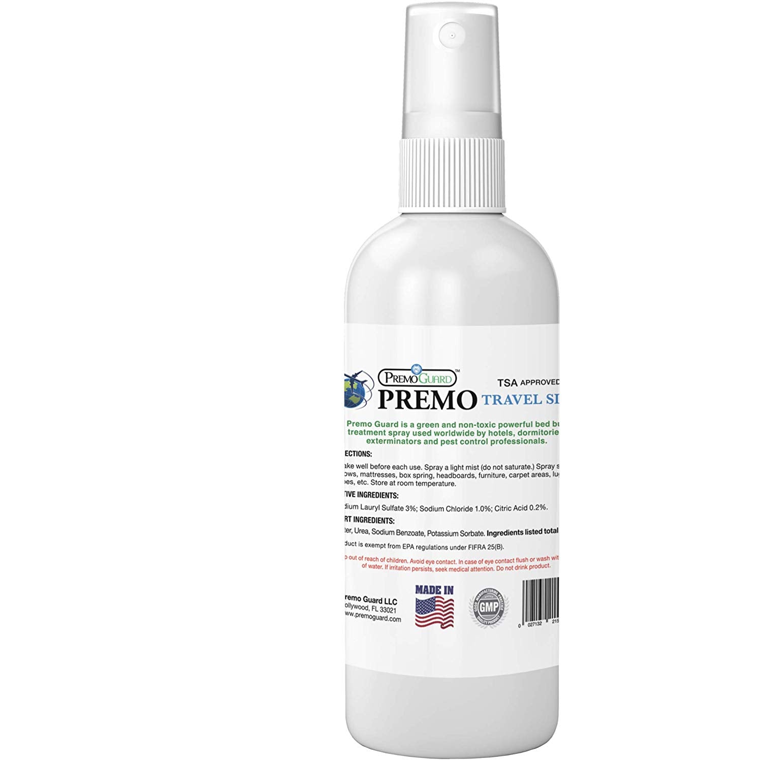 Bed Bug & Mite Killer Spray – 3 oz Travel Size – Natural Non Toxic