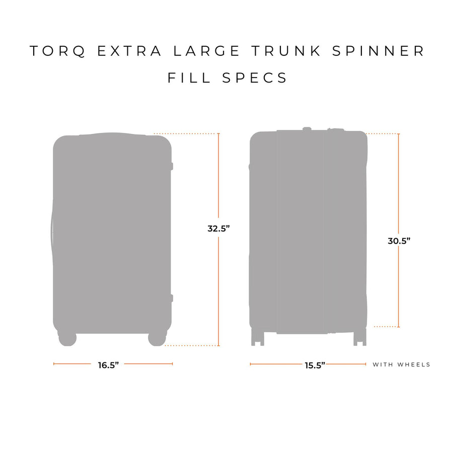 TORQ Extra Large Hardside Trunk Spinner, QUT232SP