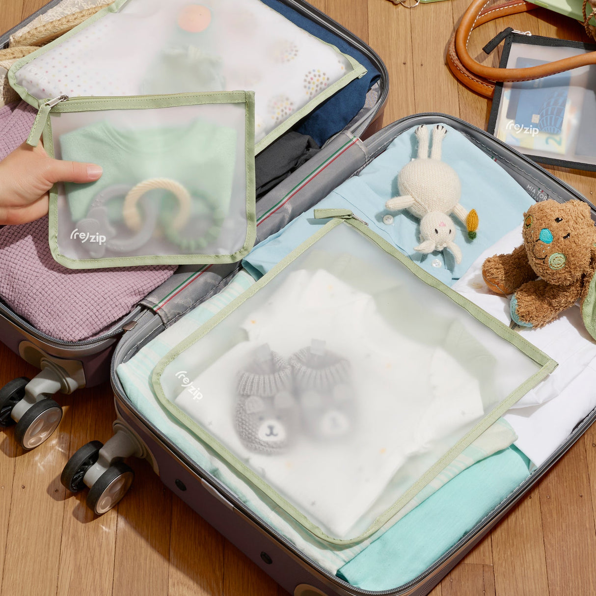 Zippered Medium Bag 2-Pack by Rezip