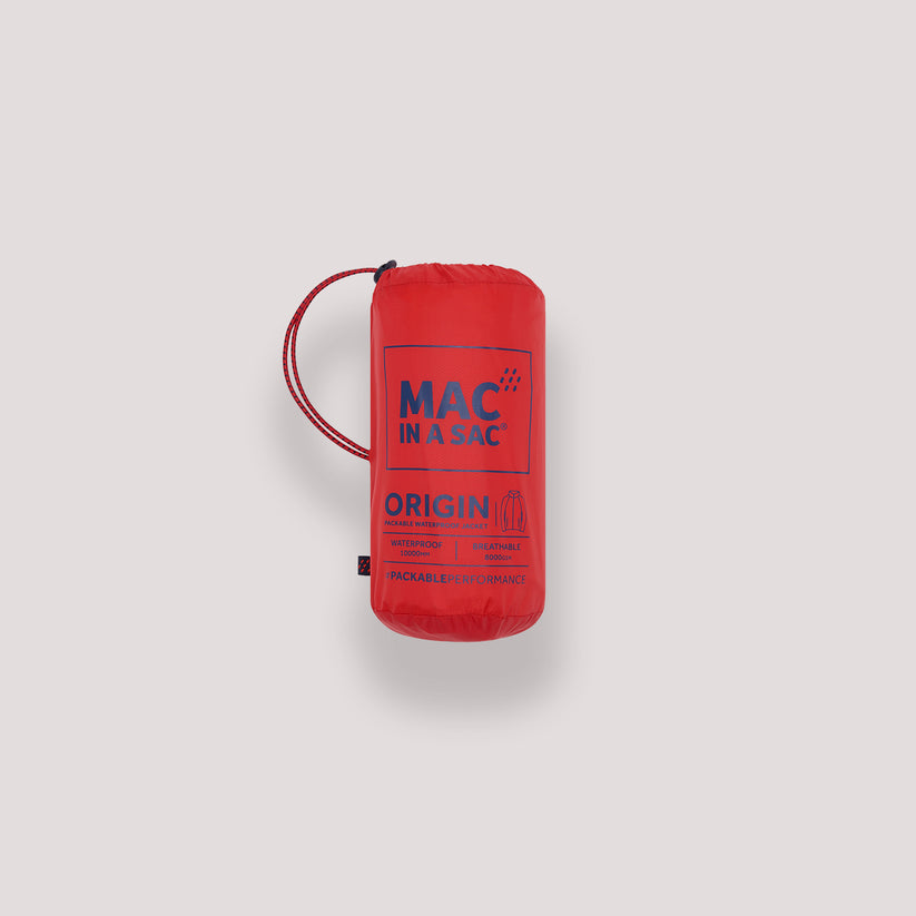 Red Mac-In-A -Sac Origin II Rain Coat