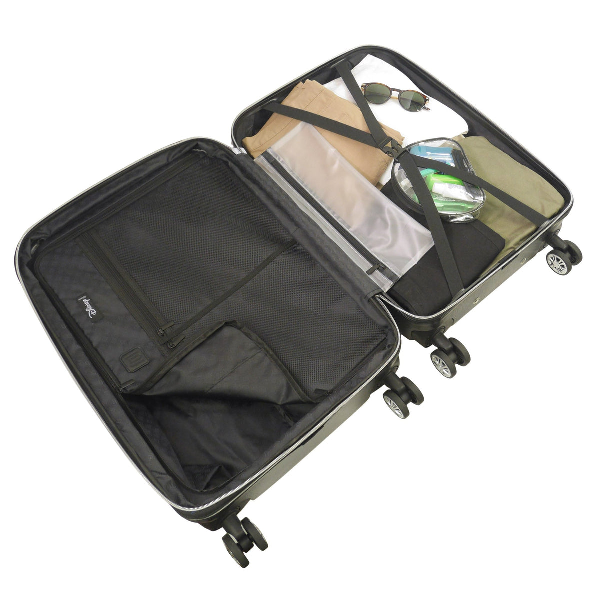 Disney Mickey Mouse Rolling Suitcases 2 Piece Set Rose Gold