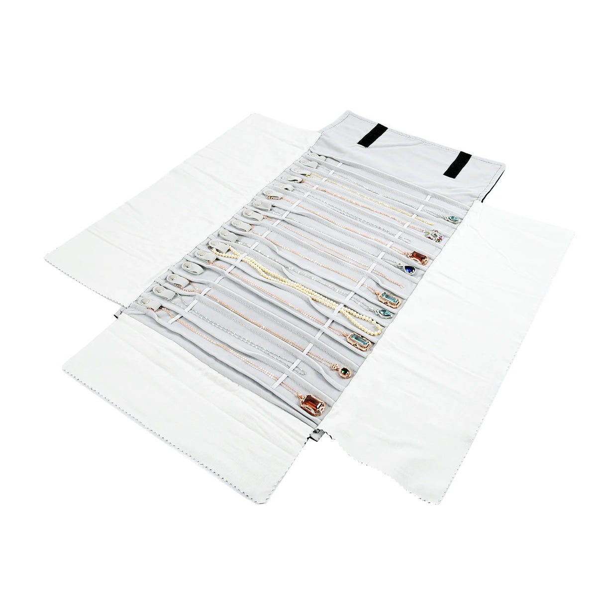 Travel Jewelry Necklace Display Holder Storage Roll