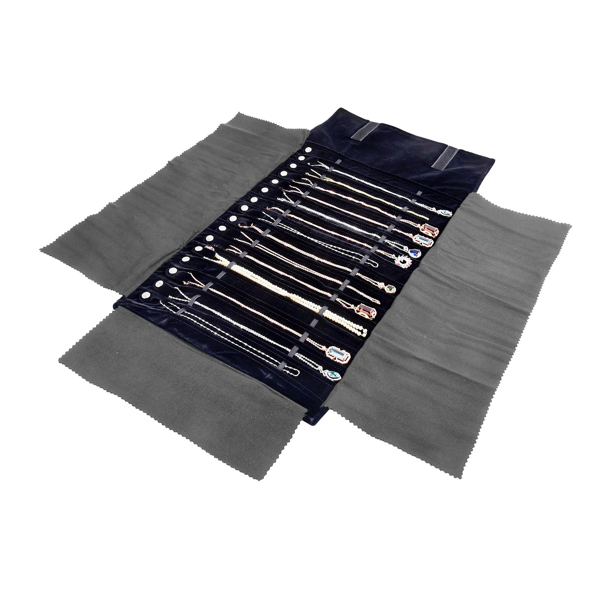 Travel Jewelry Necklace Display Holder Storage Roll