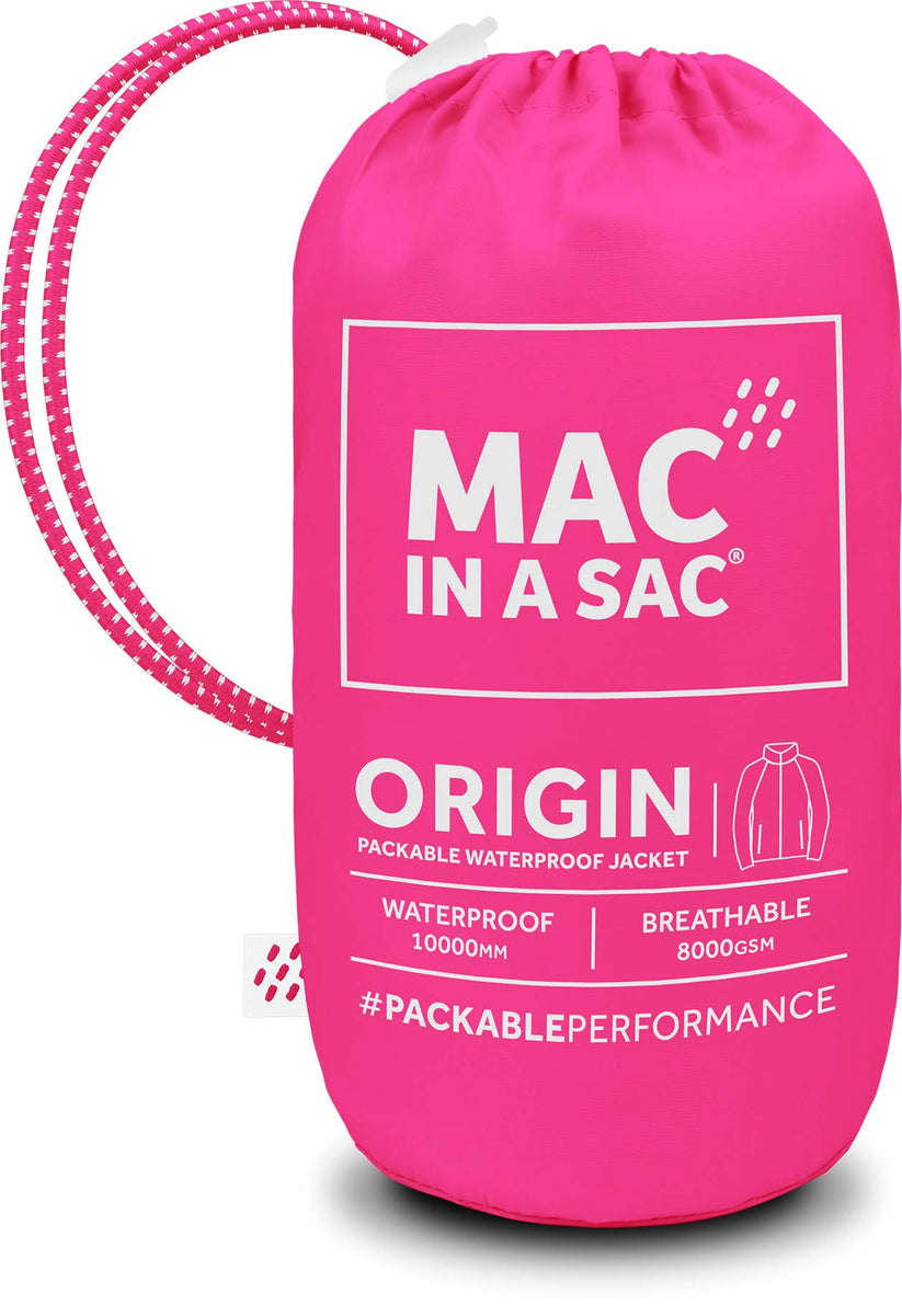 Pink Mac-In-A -Sac Origin II Rain Coat
