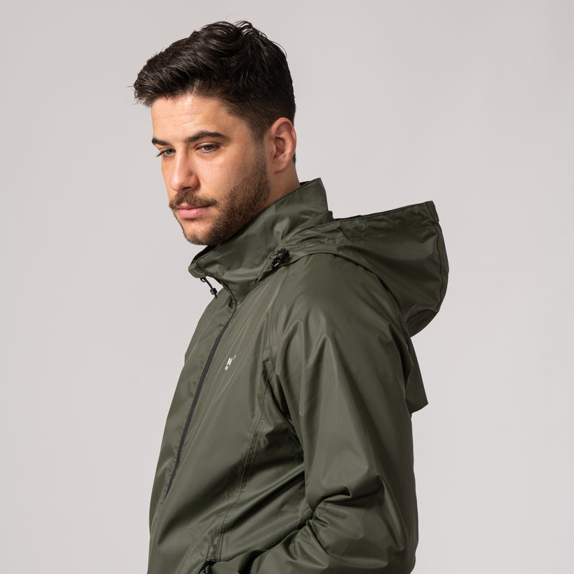Khaki Mac-In-A -Sac Origin II Rain Coat