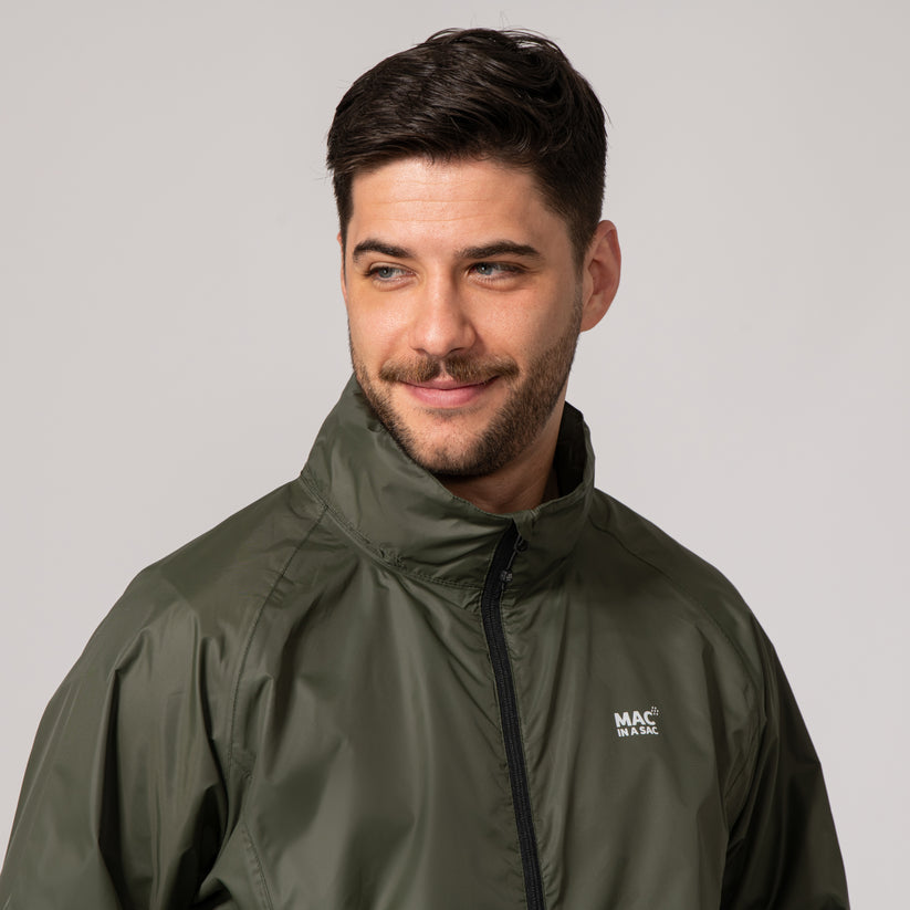 Khaki Mac-In-A -Sac Origin II Rain Coat