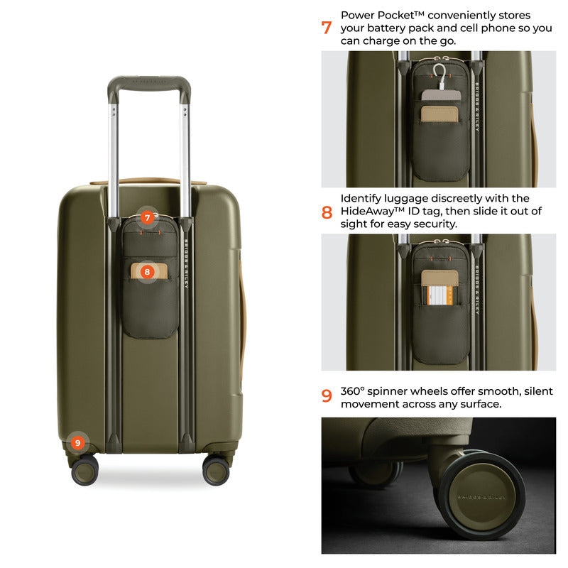 22" Front Pocket Carry-On Hard Side Expandable Spinner - SU322FCXSP
