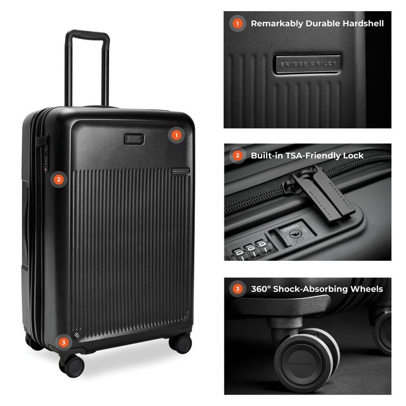 Sympatico 3.0 Large Checked Expandable Spinner, SU330CXSP
