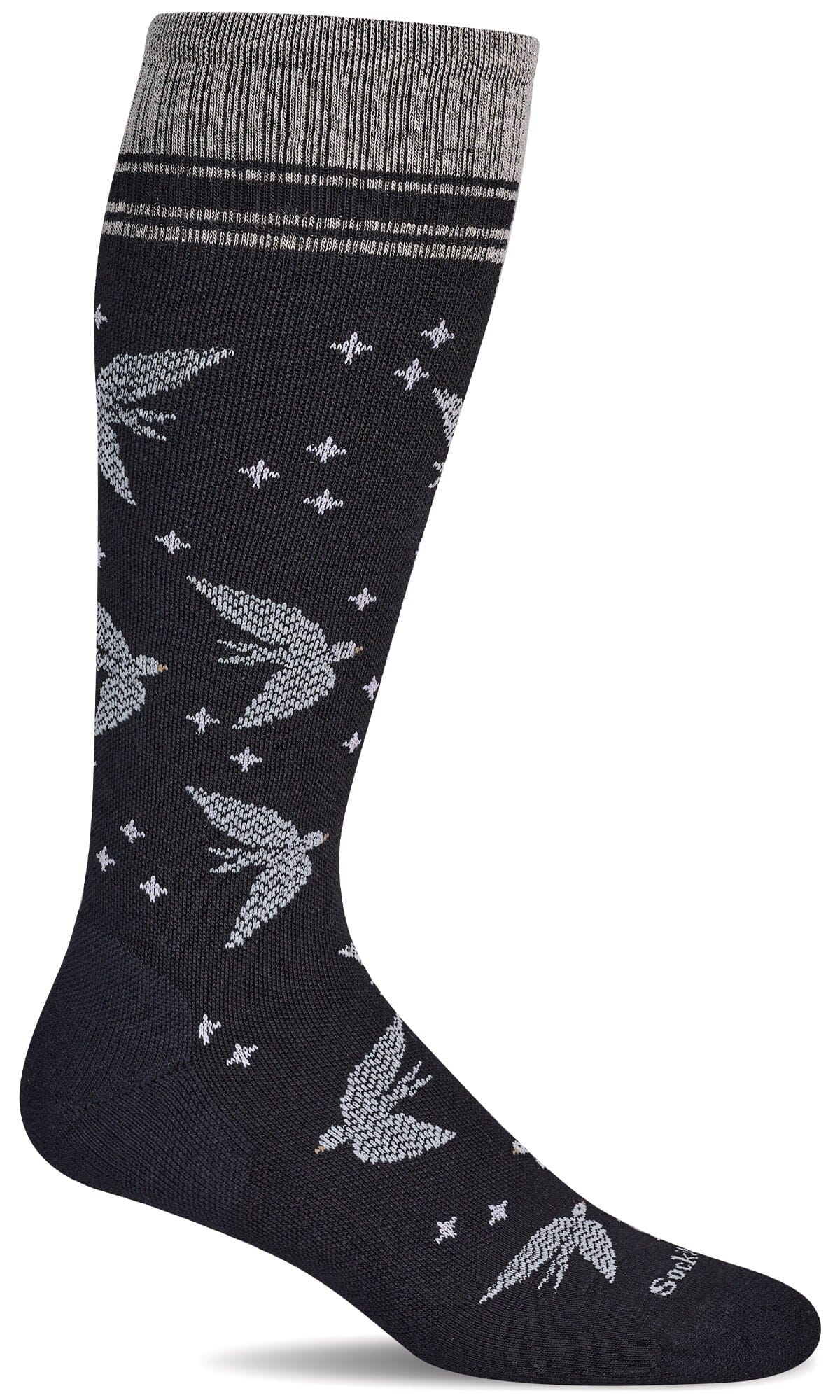 Women's Love Dove | Moderate Graduated Compression Socks | Wide Calf Fit by Sockwell