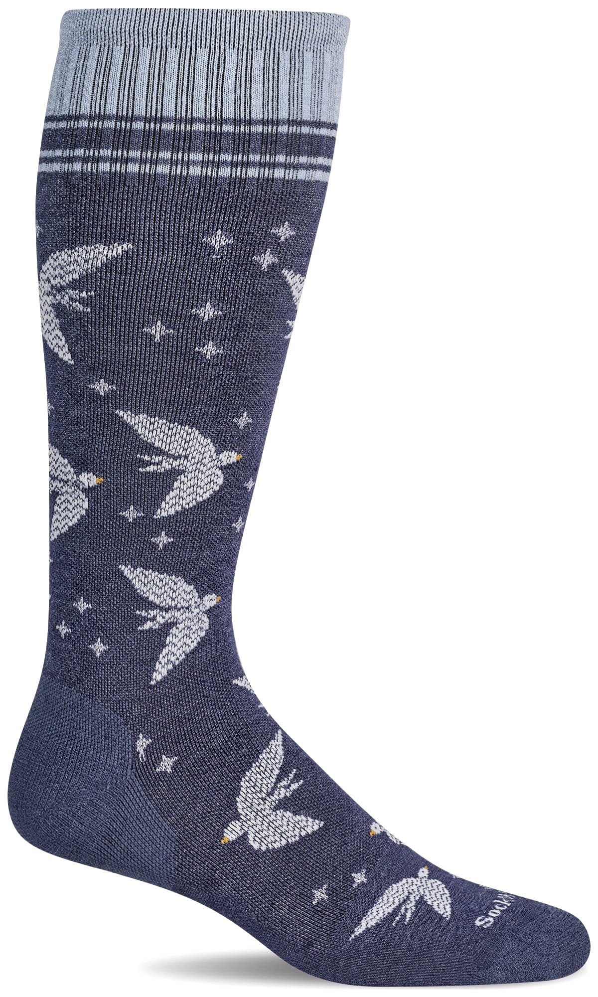 Women's Love Dove | Moderate Graduated Compression Socks | Wide Calf Fit by Sockwell