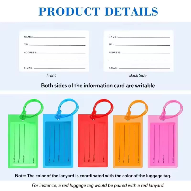 Luggage Tag, Assorted Colors