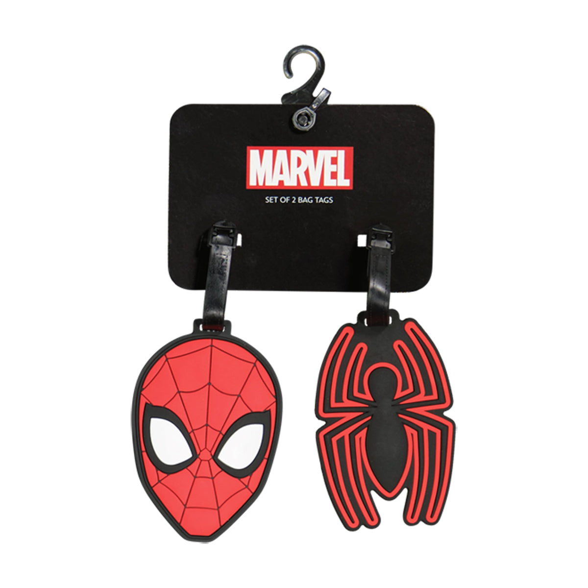 Spiderman 2-Piece Red Luggage Tag Set
