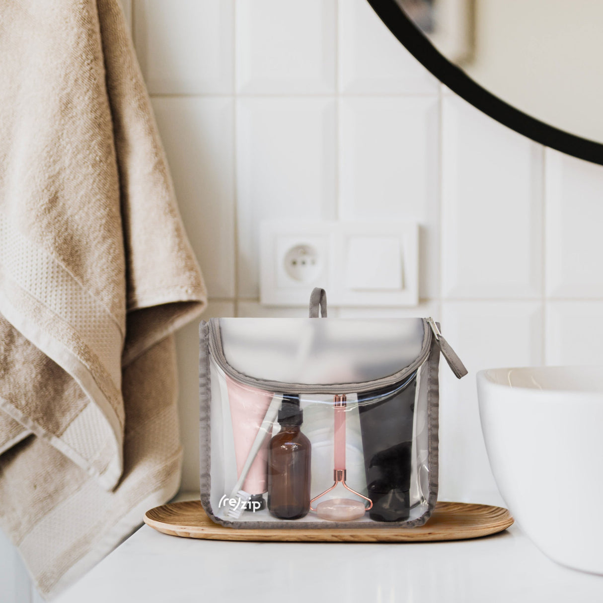 Zippered Travel Quart Bag (TSA-Compliant) by Rezip