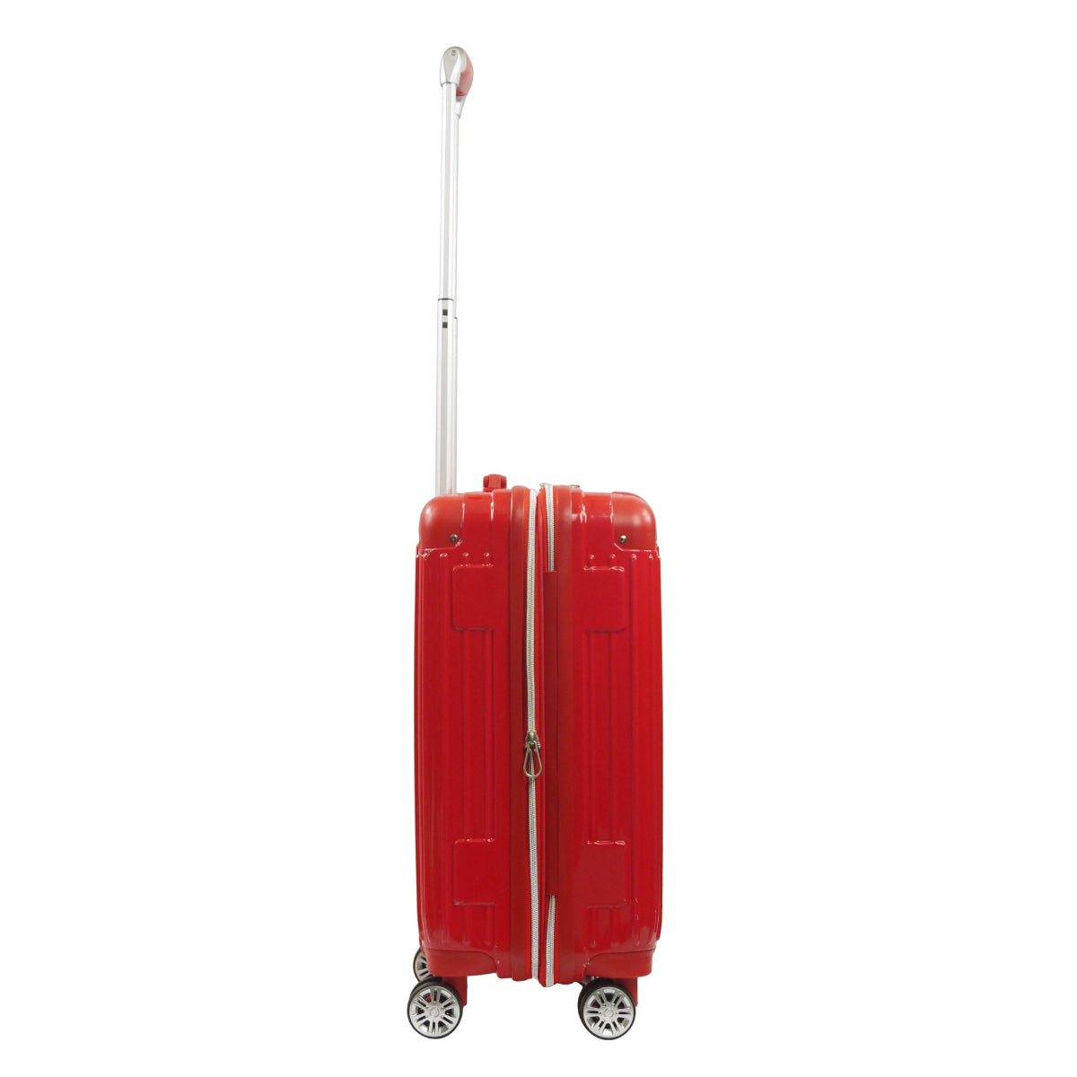 True Religion 22.5" Big Logo Red Hard-Sided Checkered Carry-On Luggage