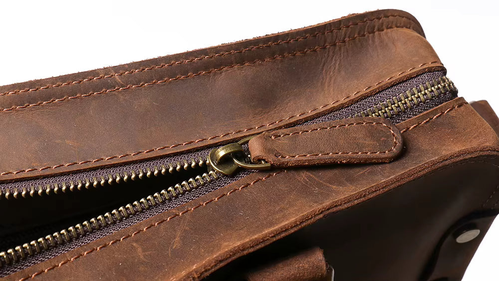 The Viggo Briefcase | Genuine Leather Messenger Bag