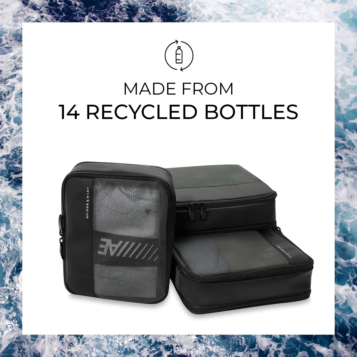 Carry-On Expandable Packing Cube Travel Essentials set by Briggs & Riley (X111)