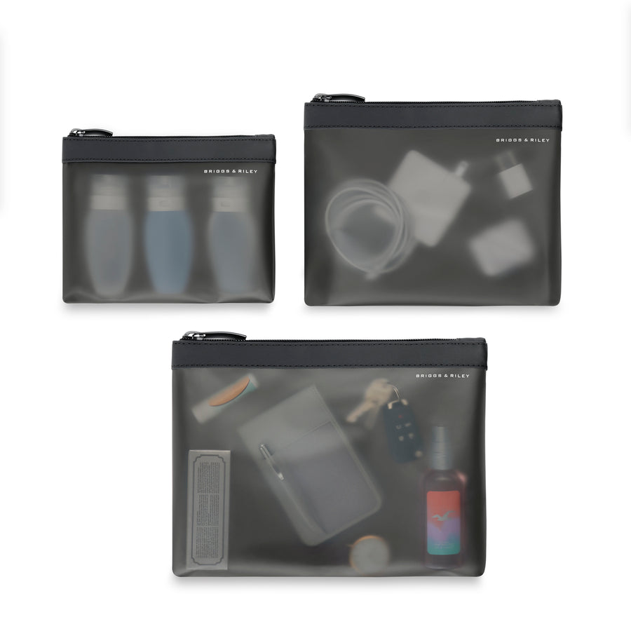 Travel Essentials Translucent Packing Pouch Set by Briggs & Riley